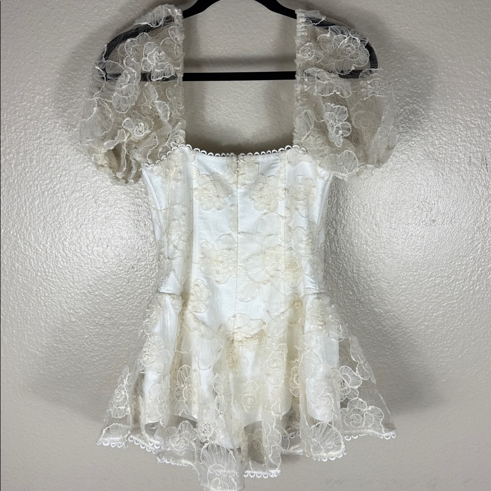 MAJORELLE Scarlett Romper in Cream - Picture 4 of 7